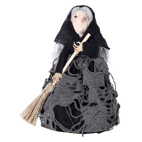 Halloween Doll Hexe Auf Einem Besen - Lustiges Spielzeug Für Halloween, Halloween Decoration Vive | Halloween -Dekoration, Handgefertigte Halloween -Puppe, Einzigartige Dekorationszubehör Halloween Doll Hexe Auf Einem Besen - Lustiges Spielzeug Für Halloween, Halloween Decoration Vive | Halloween -Dekoration, Handgefertigte Halloween -Puppe, Einzigartige Dekorationszubehör von Generisch