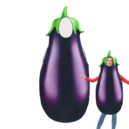 Halloween Eggplant Costume - Halloween Prank Costumes Vegetable Eggplant | Hilarious Attention-Grabbing Dress Up & Pretend Play Prank Prop For Family Friends Women Men Elderly Halloween Eggplant Costume - Halloween Prank Costumes Vegetable Eggplant | Hilarious Attention-Grabbing Dress Up & Pretend Play Prank Prop For Family Friends Women Men Elderly von Generisch