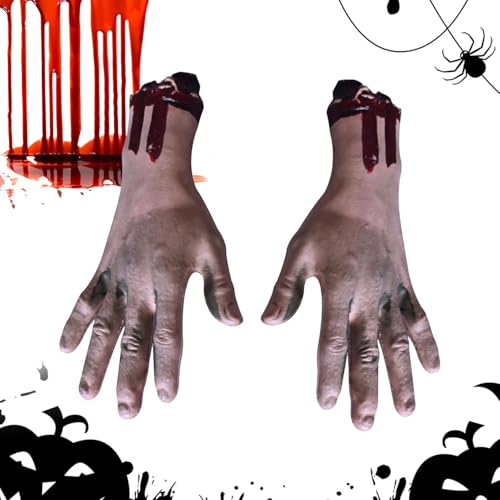 Halloween Fake Feet Hands - Realistische Requisite für Halloween-Dekorationen, gruselige gefälschte Gliedmaßen | Halloween-Requisiten, gefälschte Hände, realistische abgetrennte Gliedmaßen für Halloween Fake Feet Hands - Realistische Requisite für Halloween-Dekorationen, gruselige gefälschte Gliedmaßen | Halloween-Requisiten, gefälschte Hände, realistische abgetrennte Gliedmaßen für von Generisch