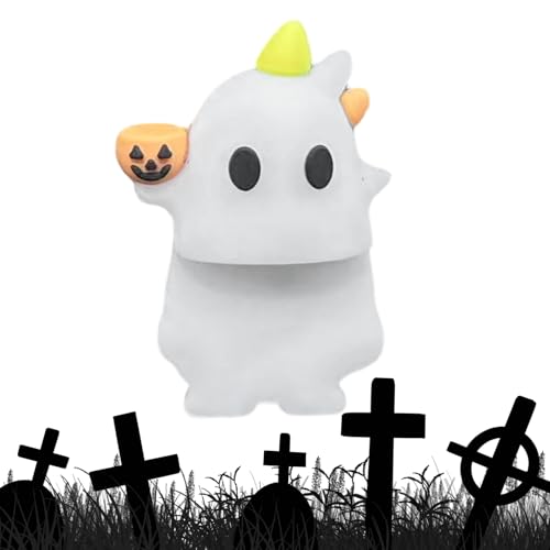 Halloween Figuren - Mini Telefon Spielfigur,Neuheit Spielzeug Klebefigur für Haus Innen Außen Deko Tisch Kreativ Anzeige von Generisch