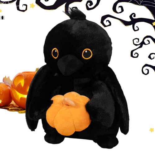 Halloween Fledermauskürbis -Plüschspielzeug, Gruseliges Raven -D, 30 Cm/11,81 Zoll, Plüsch -Halloween -, Dekorative Plüschkissen, Vielseitige Dekoration, Für Halloweens -Dekoration, Kuschelkissen von Generisch