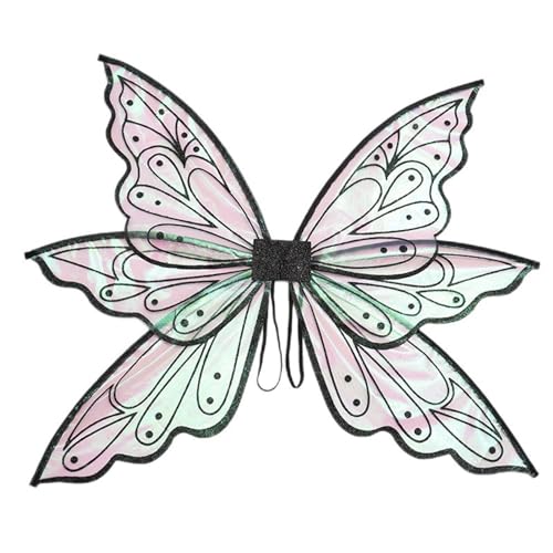 Halloween Flügel - Prinzessin Feenflügel Glitzer Feenflügel Dekorative Feenflügel Vistaprint Feenflügel Zubehör Schmetterling Fee Engel Kostüm Geschenk Weihnachten von Generisch