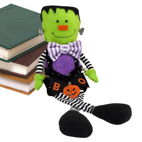 Halloween Franke-nstein Plüschtier, Süßes Franke-nstein Flauschiges Stofftier, Amüsantes Cartoon Plüschmon-ster Spielzeug,Anime Cosplay Plüschtier, Franke-nstein Sammelpuppe für Ferienhausdekorationen von Generisch