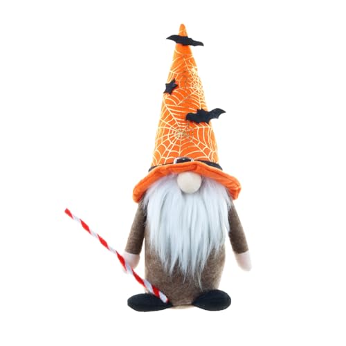 Halloween GNOME Gesichtslose Puppe Handgemachte schwedische GNOME Dekoration Tomte Puppe Halloween Dekorationen Zeug unter 5 Dollar Trainings-AssistenzToy (Gold, 25X10X7cm) von Generisch