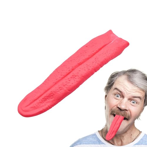 Halloween Gefälschte Zunge, Horrific Zunge Requisite, Realistische Gruselige Gefälschte Lange Halloween Prop Gummi Zunge Cosplay Prop Halloween Kostüm Zubehör Für Spukhaus Festival Horror von Generisch