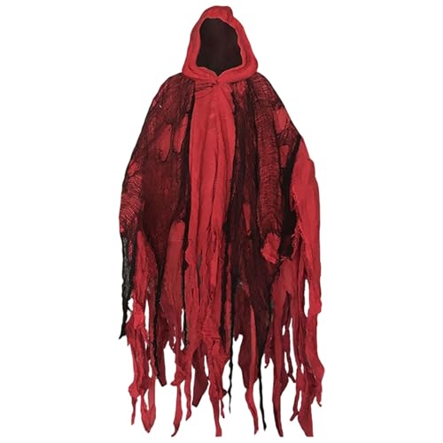 Halloween Geister Kostüm, Erwachsene Sensenmann Gruselig Halloween Kostüm, Horror Umhang Mit Kapuze, Vampir Kostüm, Halloween Kostüm für Herren Damen Halloween Geister Kostüm, Erwachsene Sensenmann Gruselig Halloween Kostüm, Horror Umhang Mit Kapuze, Vampir Kostüm, Halloween Kostüm für Herren Damen von Generisch