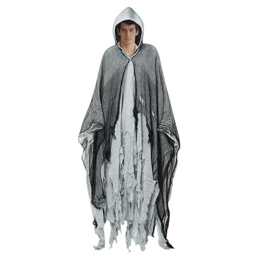 Halloween Geister Kostüm Erwachsene Gruselige Halloween Hexenumhang Mit Kapuze Für Erwachsene | Multifunktionale Halloween Geister Kostüm Für Halloween Partys Halloween Geister Kostüm Erwachsene Gruselige Halloween Hexenumhang Mit Kapuze Für Erwachsene | Multifunktionale Halloween Geister Kostüm Für Halloween Partys von Generisch
