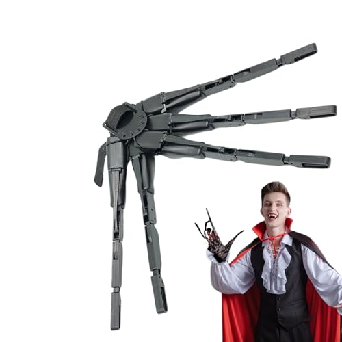 Halloween-Gelenkfinger - Bewegliche Finger Für Halloween | Bewegliche Finger | Halloweens Fingers | Hallowen Fingers | Halloweens Fake Fiinger | Coole Schwarze Artikulierte Fingerverlängerung | Neuhei von Generisch
