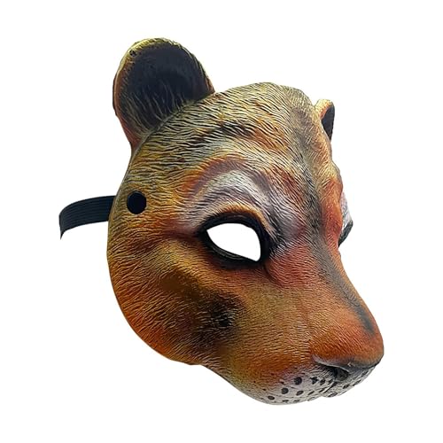Halloween-Gesichtsbedeckung – Tierfiguren-Gesichtsschutz, Kostümzubehör für Damen, Herren, Erwachsene, Urlaub, Party, Bühne, Theater, Fotoshooting, Basteln, Halloween, Weihnachten von Generisch