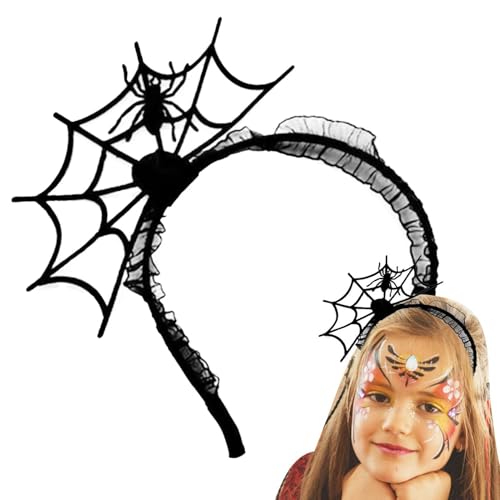 Halloween Ghost Stirnband - Halloween Kostümzubehör | Halloween Stirnbänder Spinnen, Geisterkostüm -Mädchen, große elastische Halloween -Kostümzubehör für Themenpartys von Generisch