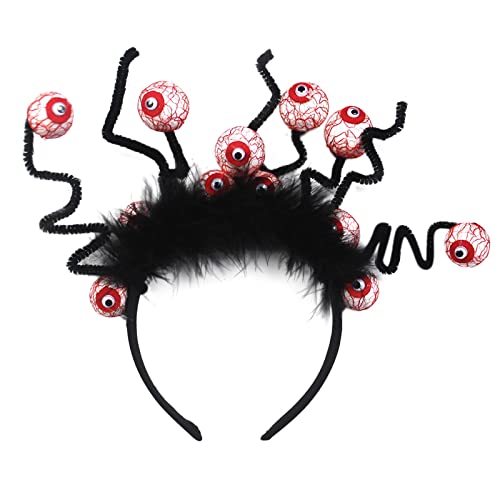 Halloween-Haarband Halloween-Dekorationen Halloween-Parodie-Haarband Abschlussfeier Deko 2022 Blau (Colour, One Size) von Generisch