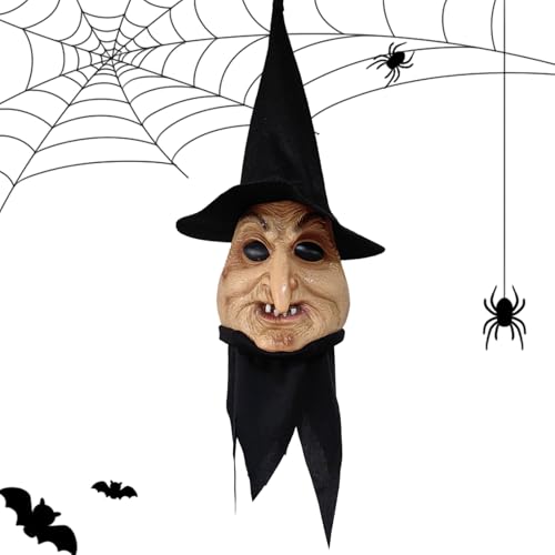 Halloween Hexe Dekoration | Kostümzubehör Blinkende Hexendekor | Scherzartikel Mit Licht Und Ton Für Partyzubehör Halloween Dekoration Innenbereich von Generisch