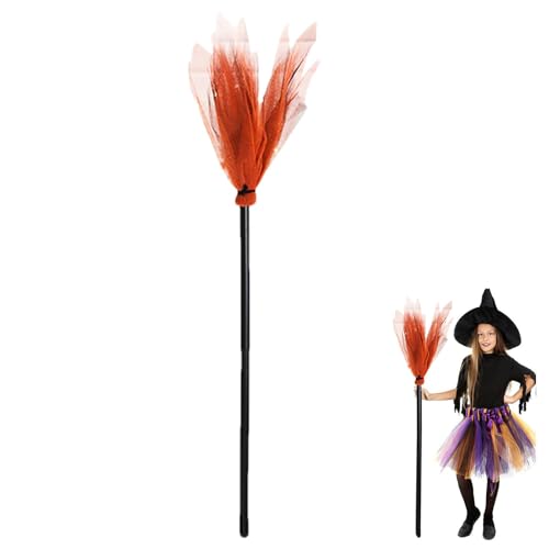 Halloween Hexen Besen, Halloween Dekorationen Halloween Hexenbesen, Masquerade Show Dress Up Wonder Besen Hexenbesen Für Halloween Cosplay Party Kostüm, Länge Halloween Besenstick Kinder Besen von Generisch