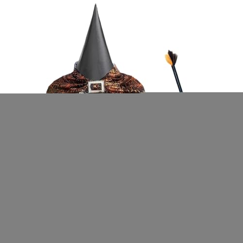 Halloween-Hexenkostüm-Zubehör, Kinder-Hexenkostüm-Zubehör-Set mit Besen und Rock, Halloween-Cosplay-Outfit-Set, elastisch, für Kleider, Partys, Themenfotos, Maskerade, Bühnenauftritte Halloween-Hexenkostüm-Zubehör, Kinder-Hexenkostüm-Zubehör-Set mit Besen und Rock, Halloween-Cosplay-Outfit-Set, elastisch, für Kleider, Partys, Themenfotos, Maskerade, Bühnenauftritte von Generisch