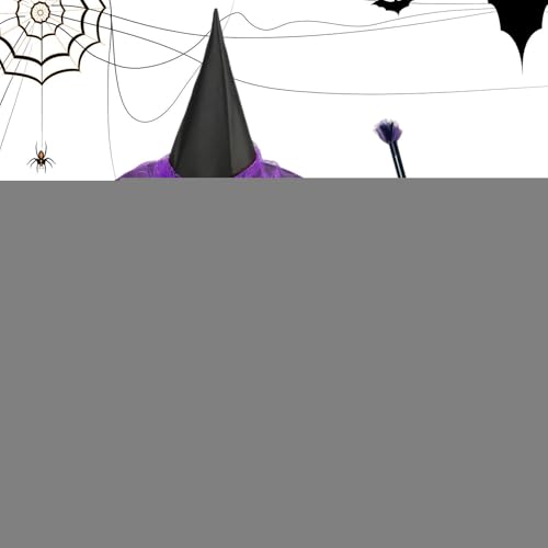 Halloween-Hexenkostüm-Zubehör, Kinder-Hexenkostüm-Zubehör-Set mit Besen und Rock, elastisches Halloween-Cosplay-Gefälligkeiten für Maskerade, Karneval, Mottoshootings, Bühnenauftritte Halloween-Hexenkostüm-Zubehör, Kinder-Hexenkostüm-Zubehör-Set mit Besen und Rock, elastisches Halloween-Cosplay-Gefälligkeiten für Maskerade, Karneval, Mottoshootings, Bühnenauftritte von Generisch