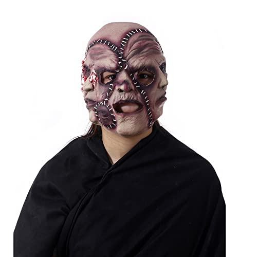 Halloween-Horror-Maske mit 3 Gesichtern - Superweiche, Gruselige Halloween-Maske, The Evil Demon Cosplay, Horror Challenge Game Evil Kostüm Halloween-Horror-Maske mit 3 Gesichtern - Superweiche, Gruselige Halloween-Maske, The Evil Demon Cosplay, Horror Challenge Game Evil Kostüm von Generisch