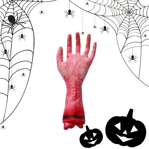 Halloween Körperteile - Arm Halloween Requisiten | Decorativ Grusel Cosplay Requisiten Für Geisterhaus Escape Room Schulaufführung Partyzubehör von Generisch