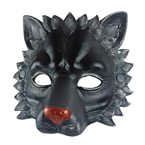Halloween-Kopfbedeckung mit Löwengesicht, Löwen-Kopfbedeckungsmaske - Cosplay Kopfbedeckung Löwe Maske | Party-Gesichtsmaske, Halloween-Kopfbedeckung, PU-Kopfbedeckung, Foto-Requisiten, Halloween-Kost von Generisch