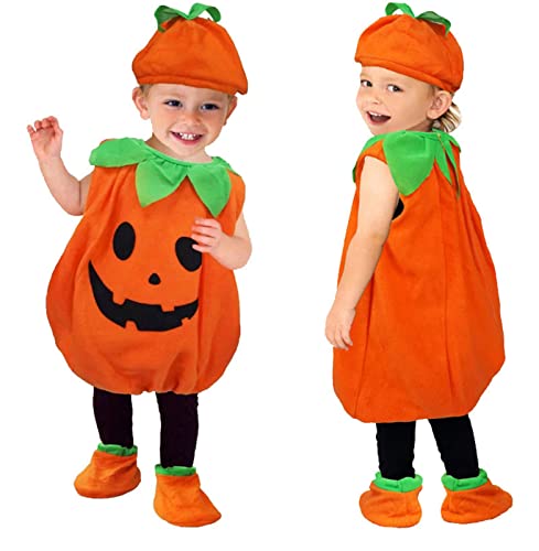 Halloween Kostüm Baby Kürbis Kostüm Unisex Jungs Mädchen Strampler Neugeborene Ärmellos Pumpkin Print Costume Feiertage Party Meine Ersten Halloween Gruselig Halloween Kostüm Baby Kürbis Kostüm Unisex Jungs Mädchen Strampler Neugeborene Ärmellos Pumpkin Print Costume Feiertage Party Meine Ersten Halloween Gruselig von Generisch