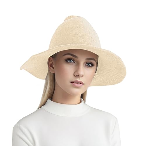 Halloween Kostüm Cosplay Faltbare Spitze Hexenhut Gestrickt für Halloween Kostüm Zubehör von Generisch