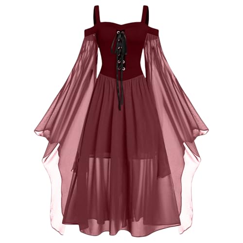 Halloween Kostüm Damen Gothic Kleid Kurz Mittelalter Gebundene Taille Hexenkostüm Vampir Renaissance Korsett Erwachsene Karneval Steampunk Barock,Renais Halloween Kostüm Damen Gothic Kleid Kurz Mittelalter Gebundene Taille Hexenkostüm Vampir Renaissance Korsett Erwachsene Karneval Steampunk Barock,Renais von Generisch
