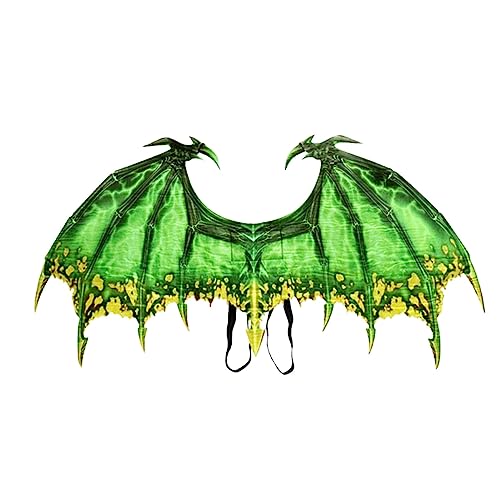 Halloween Kostüm Drachen – Gruseliges Karnevalskostüm für Erwachsene – Party Verkleidung – Atmungsaktives Vliesstoff-Material – Einfach anzulegen – Wiederverwendbar (D) von Generisch