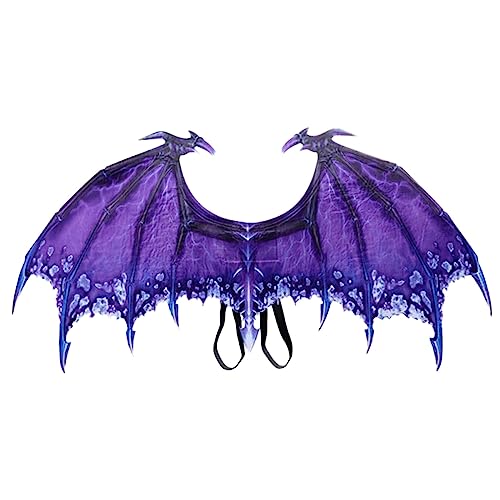 Halloween Kostüm Drachen – Gruseliges Karnevalskostüm für Erwachsene – Party Verkleidung – Atmungsaktives Vliesstoff-Material – Einfach anzulegen – Wiederverwendbar (F) von Generisch