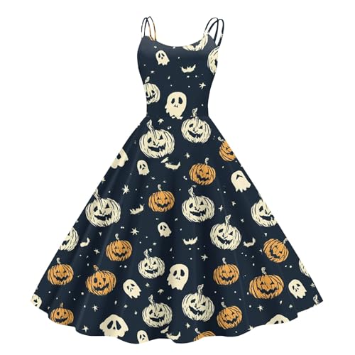 Halloween Kostüm Geist Fledermaus Weises Kleid Kürbis Zauberer Kostüm Lustig Vampir Frauen Prinzessin Cosplay Dress Blutiges Geist Kleid Nonnenkostüm Hexe Teufel Horrorbraut Damen L von Generisch