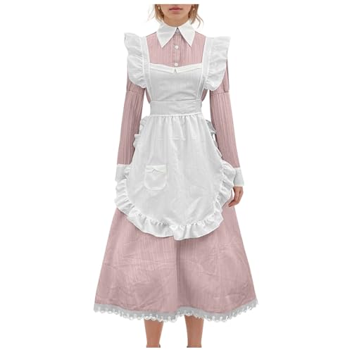 Halloween Kostüm Gothic Dress Magd Anime Jacke Kleid Trauzeugin the Cosplay French Maid Nonnenkostüm Damen Anhänger Hausmädchen Partner Cute Lolita Das Zimmermädchen Up Darling Mädchen Kawaii Clothes von Generisch