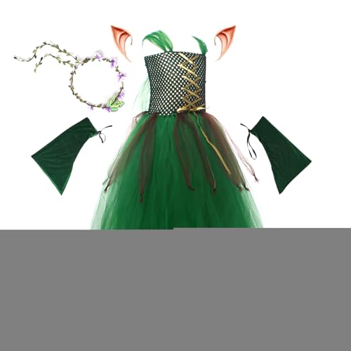 Halloween Kostüme Für Mädchen, Grüner Feenrock, Verkleidung Ab 2 Jahren Mädchen Bühnenauftritte Rollenspiel Feenmotiv Maskenbälle Veranstaltung Halloween Kostüme Für Mädchen, Grüner Feenrock, Verkleidung Ab 2 Jahren Mädchen Bühnenauftritte Rollenspiel Feenmotiv Maskenbälle Veranstaltung von Generisch