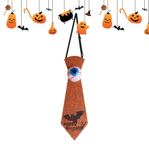 Halloween-Krawatte – beleuchtete Augen Ball Fun Krawatten – Fledermaus-Muster Halsband Zubehör für Männer Jugend Halloween Cosplay Ausstellung Bühnenshow Halloween-Krawatte – beleuchtete Augen Ball Fun Krawatten – Fledermaus-Muster Halsband Zubehör für Männer Jugend Halloween Cosplay Ausstellung Bühnenshow von Generisch