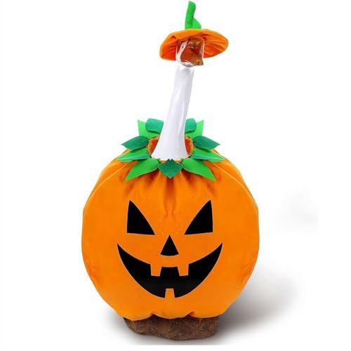Halloween Kürbis Gans Outfit - Veranda Rasen Kostüm für Zement/Kunststoff Gans & Ente, Herbst Geist Kürbis Dekor Kleidung von Generisch