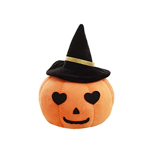 Halloween-Kürbis-Stofftier-super Flauschiges gefülltes süßes -Geschenke für Kinder Erwachsene Orange Kuscheltier gigantisch (A, One Size) von Generisch