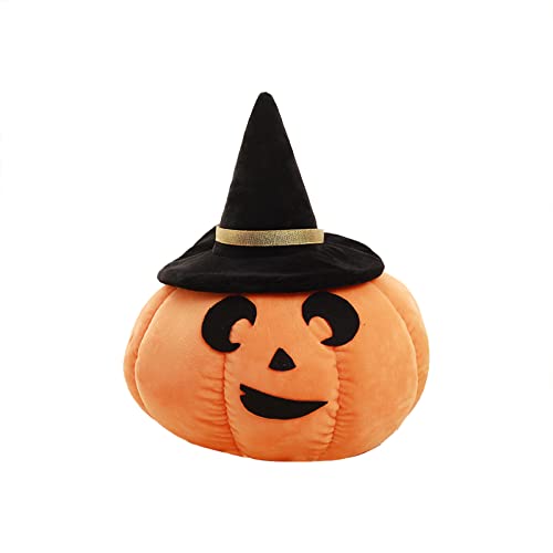 Halloween-Kürbis-Stofftier-super Flauschiges gefülltes süßes -Geschenke für Kinder Erwachsene Orange Kuscheltier gigantisch (B, One Size) von Generisch