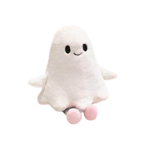 Halloween Kuscheltier Gespenster,Halloween Kissen,Geist Weißer Plüsch,Halloweens Plüschtier Karikatur Puppen,Halloweens Figure Geisterstofftier Geisterkissen von Generisch