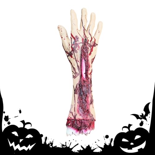 Halloween Leichen Requisiten - Horror Abgetrennte Hände Füße Für Gruselhaus,Blutige Körperteile Grusel Deko Für Boden Ecke Horrorpartys Escape Rooms Medienproduktionen von Generisch
