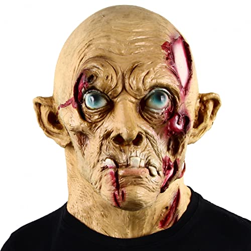 Halloween-Maske, Horror-Zombie-Maske, Halloween-Terror, alter Mann, Kostüm, Requisite, Spukhaus, Geheimraum, Flucht, Cosplay, Zombie-Kopfbedeckung Halloween-Maske, Horror-Zombie-Maske, Halloween-Terror, alter Mann, Kostüm, Requisite, Spukhaus, Geheimraum, Flucht, Cosplay, Zombie-Kopfbedeckung von Generisch