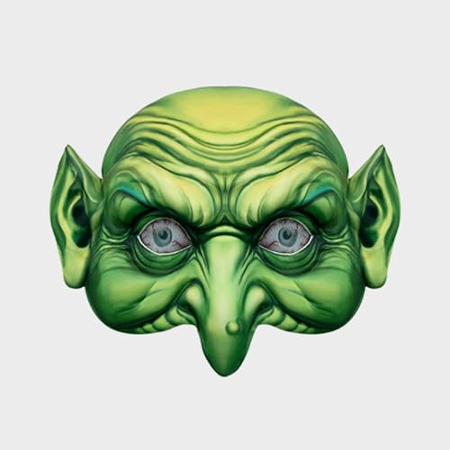 Halloween Maske Gruselige Halloween-Hexenhut und EVA-Kostümset für Erwachsene Halloween Maske Gruselige (Black, One Size) von Generisch