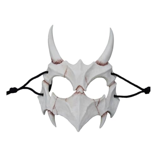 Halloween Maske Skull Werwolf Mask, Skelett Horror Totenkopf Maske, Gruselige Tier Schädelmaske für Erwachsene Kinder aus PU-Schaum Mask (D) von Generisch
