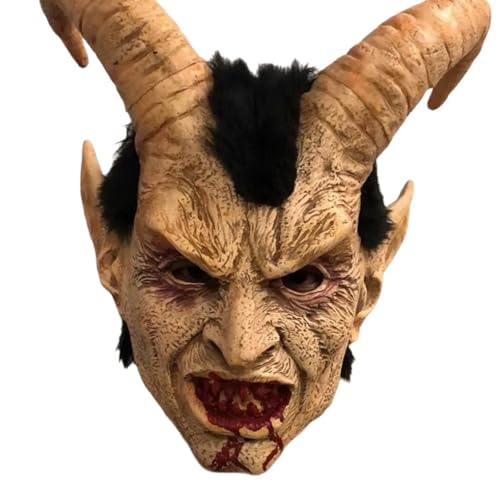 Halloween Masken Horror - Gruselig Dämon Teufel Monster Schädel Tier Herren Unisex Ochse Widder Schaf Maskerade Karneval Cosplay Kostüm Requisiten Horror-Events & Themenpartys von Generisch