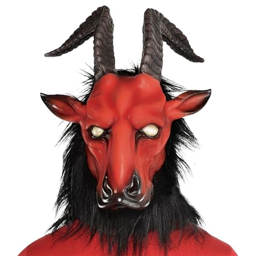 Halloween Masken Horror - Gruselig Dämon Teufel Monster Schädel Tier Herren Unisex Ochse Widder Schaf Maskerade Karneval Cosplay Kostüm Requisiten Horror-Events & Themenpartys von Generisch