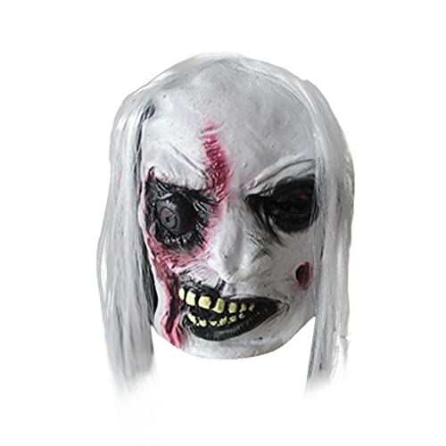 Halloween Masken Horror Gruselige Halloween Maske, Gruseliger Cosplay Halloween Dämon Karneval Fasching für Damen Herren (A) von Generisch