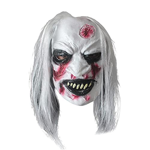 Halloween Masken Horror Gruselige Halloween Maske, Gruseliger Cosplay Halloween Dämon Karneval Fasching für Damen Herren (D) von Generisch