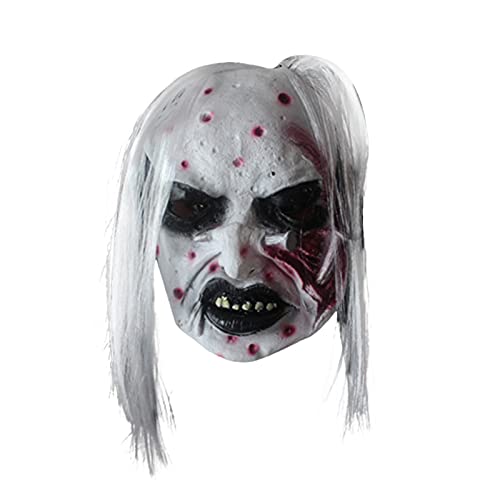 Halloween Masken Horror Gruselige Halloween Maske, Gruseliger Cosplay Halloween Dämon Karneval Fasching für Damen Herren (E) von Generisch