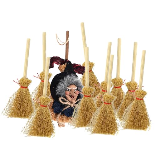 Halloween-Ornament – Miniatur-Hexenbesen-Dekoration, Raumlandschafts-Layout, für Küche, Garten, Miniatur-Puppenhaus, Party-Dekoration Halloween-Ornament – Miniatur-Hexenbesen-Dekoration, Raumlandschafts-Layout, für Küche, Garten, Miniatur-Puppenhaus, Party-Dekoration von Generisch