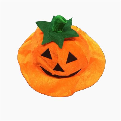 Halloween-Partyhut Partyhut Halloween-Thema Orangefarbener Hut Halloween-Hut Hat Hüte Kürbishut Make-up Kopfbedeckung Halloween-Kürbishut Anglerhut Kuh (A, One Size) von Generisch