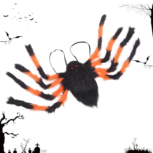 Halloween Riesenspinne Rucksack |Halloween-Spinnen-Kostüm-Süßigkeits-Taschen-Kleidung,Halloween Mottoparty Foto Requisiten Candy Bag Kostüme von Generisch