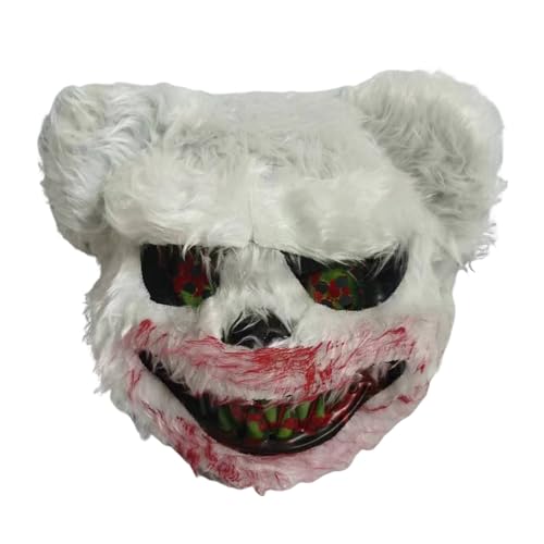 Halloween Scary Face Cover | Horror Animal Face Maske | Bequeme gruselige enmaske | Halloween Scary Bear Maske für Karnevalsparty Cosplay Masquerade Halloween Scary Face Cover | Horror Animal Face Maske | Bequeme gruselige enmaske | Halloween Scary Bear Maske für Karnevalsparty Cosplay Masquerade von Generisch