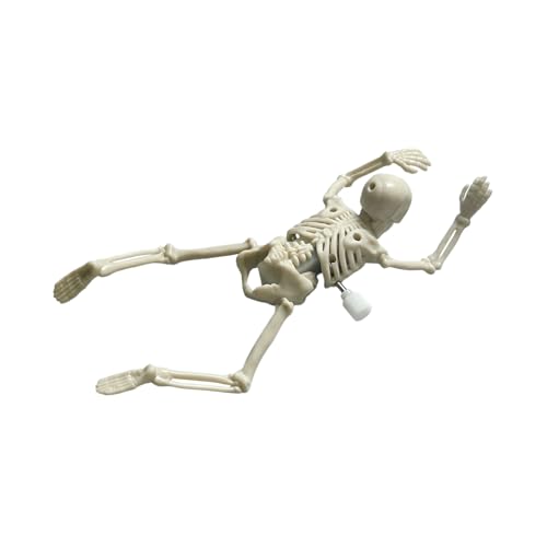 Halloween Skelett Spielzeug Figur - Halloween Krabbelnder Aufzieh Schädel Figur | Schaurige Schreibtisch Deko Für Party Wohnzimmer Büro Kinder Mädchen von Generisch