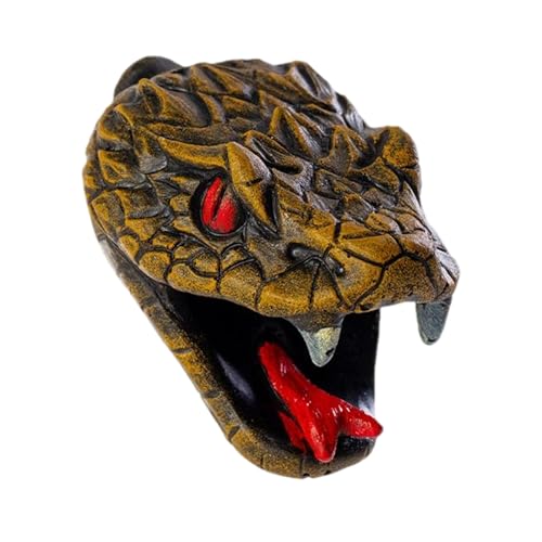 Halloween Snake Prank Whistle, Spoof Resin Scary Sound Toy, 4.61x3.11x3.07 Inches Haunted House Escape Room Trick Props, Fun Halloween Decor for Indoor Outdoor Party Theme Event Games Use von Generisch